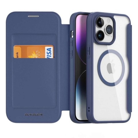 Dux Ducis DUX DUCIS Skin X Pro - futerał z klapką kompatybilny z MagSafe do Apple iPhone 15 Pro Max niebieski Dux Ducis DUX DUCIS Skin X Pro - futerał z klapką kompatybilny z MagSafe do Apple iPhone 15 Pro Max niebieski