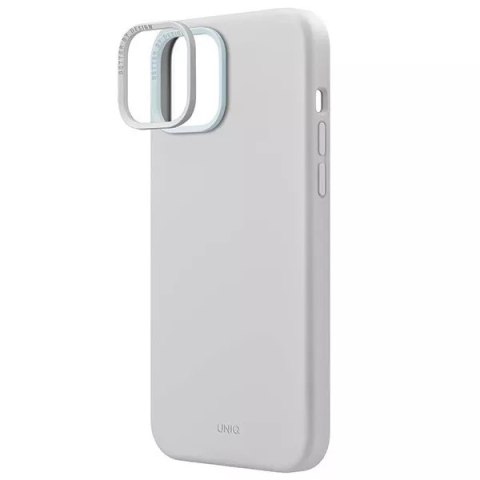 UNIQ Etui UNIQ Lino Hue do iPhone 15 6.1" Magclick Charging jasnoszary/chalk grey UNIQ Etui UNIQ Lino Hue do iPhone 15 6.1" Magclick Charging jasnoszary/chalk grey