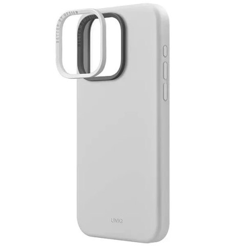 UNIQ Etui UNIQ Lino Hue do iPhone 15 Pro Max 6.7" Magclick Charging jasnoszary/chalk grey UNIQ Etui UNIQ Lino Hue do iPhone 15 Pro Max 6.7" Magclick Charging jasnoszary/chalk grey