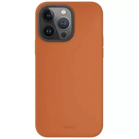 UNIQ Etui UNIQ Lino Hue do iPhone 15 Pro Max 6.7" Magclick Charging pomarańczowy/sunset orange UNIQ Etui UNIQ Lino Hue do iPhone 15 Pro Max 6.7" Magclick Charging pomarańczowy/sunset orange