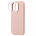 UNIQ Etui UNIQ Lino Hue do iPhone 15 Pro Max 6.7" Magclick Charging różowy/blush pink