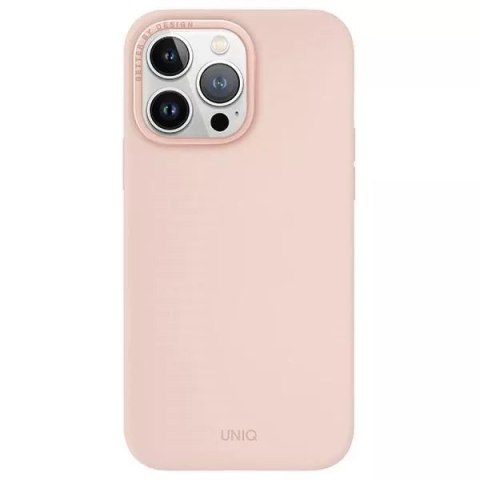 UNIQ Etui UNIQ Lino Hue do iPhone 15 Pro Max 6.7" Magclick Charging różowy/blush pink UNIQ Etui UNIQ Lino Hue do iPhone 15 Pro Max 6.7" Magclick Charging różowy/blush pink
