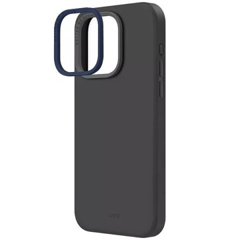 UNIQ Etui UNIQ Lino Hue do iPhone 15 Pro Max 6.7" Magclick Charging szary/charcoal grey UNIQ Etui UNIQ Lino Hue do iPhone 15 Pro Max 6.7" Magclick Charging szary/charcoal grey