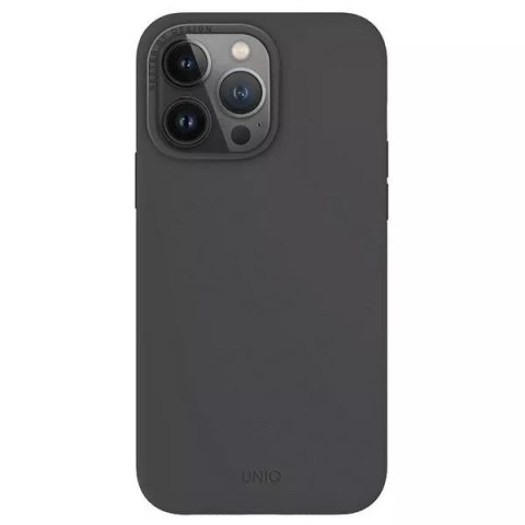 UNIQ Etui UNIQ Lino Hue do iPhone 15 Pro Max 6.7" Magclick Charging szary/charcoal grey UNIQ Etui UNIQ Lino Hue do iPhone 15 Pro Max 6.7" Magclick Charging szary/charcoal grey