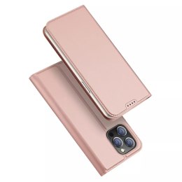 Dux Ducis Etui do iPhone 15 Pro pokrowiec z klapką i portfelem Dux Ducis Skin Pro - różowe