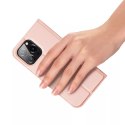 Dux Ducis Etui do iPhone 15 Pro pokrowiec z klapką i portfelem Dux Ducis Skin Pro - różowe