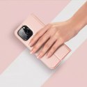 Dux Ducis Etui do iPhone 15 Pro pokrowiec z klapką i portfelem Dux Ducis Skin Pro - różowe