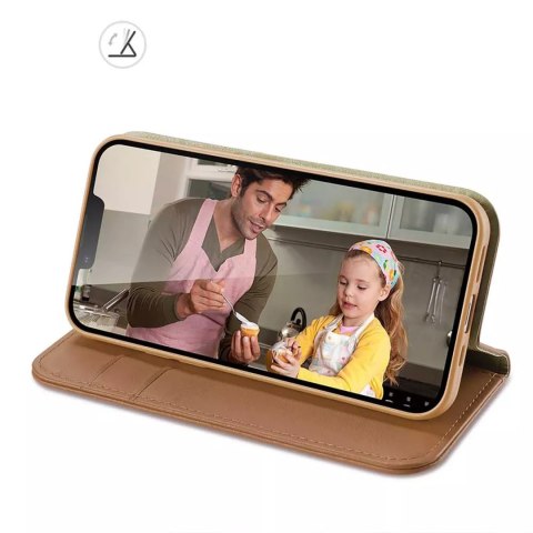 Dux Ducis Etui portfel z blokadą RFID do iPhone 15 Plus Dux Ducis Hivo - brązowe Dux Ducis Etui portfel z blokadą RFID do iPhone 15 Plus Dux Ducis Hivo - brązowe