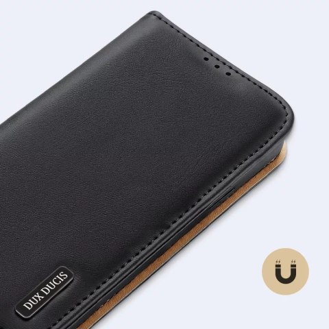 Dux Ducis Etui portfel z blokadą RFID do iPhone 15 Plus Dux Ducis Hivo - brązowe Dux Ducis Etui portfel z blokadą RFID do iPhone 15 Plus Dux Ducis Hivo - brązowe
