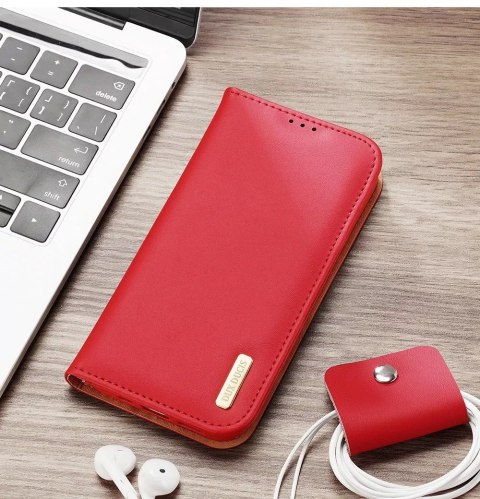 Dux Ducis Etui portfel z blokadą RFID do iPhone 15 Plus Dux Ducis Hivo - brązowe Dux Ducis Etui portfel z blokadą RFID do iPhone 15 Plus Dux Ducis Hivo - brązowe