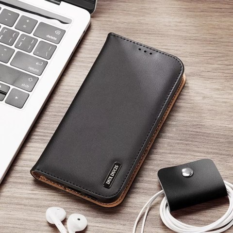 Dux Ducis Etui portfel z blokadą RFID do iPhone 15 Plus Dux Ducis Hivo - brązowe Dux Ducis Etui portfel z blokadą RFID do iPhone 15 Plus Dux Ducis Hivo - brązowe