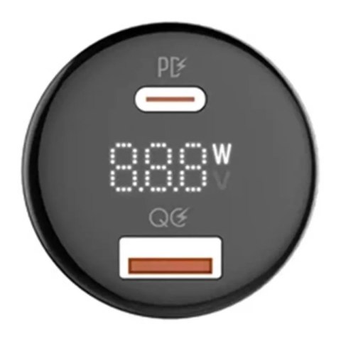LDNIO Ładowarka samochodowa LDNIO C101, USB + USB-C, 100W + kabel USB-C do USB-C (czarna) LDNIO Ładowarka samochodowa LDNIO C101, USB + USB-C, 100W + kabel USB-C do USB-C (czarna)
