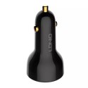 LDNIO Ładowarka samochodowa LDNIO C101, USB + USB-C, 100W + kabel USB-C do USB-C (czarna)