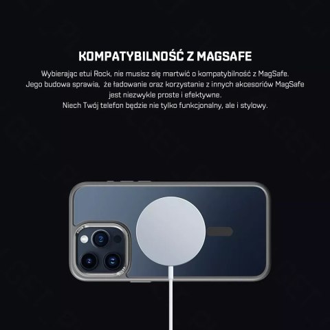Rock Etui ROCK Shield MagSafe Etui Case do iPhone 15 Pro Rock Etui ROCK Shield MagSafe Etui Case do iPhone 15 Pro