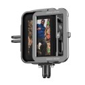 Telesin Alumuniowa obudowa zabezpieczająca Telesin do GoPro Hero 11 / 10 / 9 z uchwytem pionowym