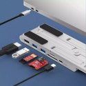 Choetech Choetech podstawka stacja wielofunkcyjna 7w1 do laptopa PD/USB-C HDMI(4K/30Hz)/2xUSB-A/1xUSB-C/1xSD/1xTF czarny (HUB-M43)