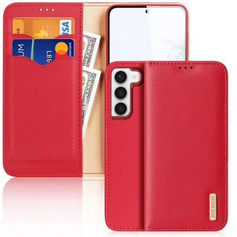 Dux Ducis Etui DUX DUCIS Hivo - skórzane etui portfelik do Samsung Galaxy S24 Plus czerwone Dux Ducis Etui DUX DUCIS Hivo - skórzane etui portfelik do Samsung Galaxy S24 Plus czerwone
