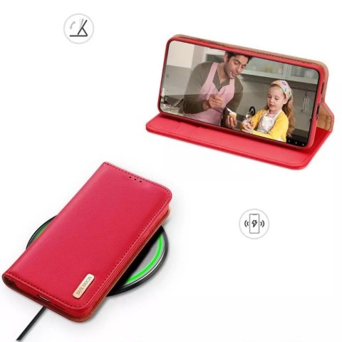 Dux Ducis Etui DUX DUCIS Hivo - skórzane etui portfelik do Samsung Galaxy S24 Plus czerwone Dux Ducis Etui DUX DUCIS Hivo - skórzane etui portfelik do Samsung Galaxy S24 Plus czerwone