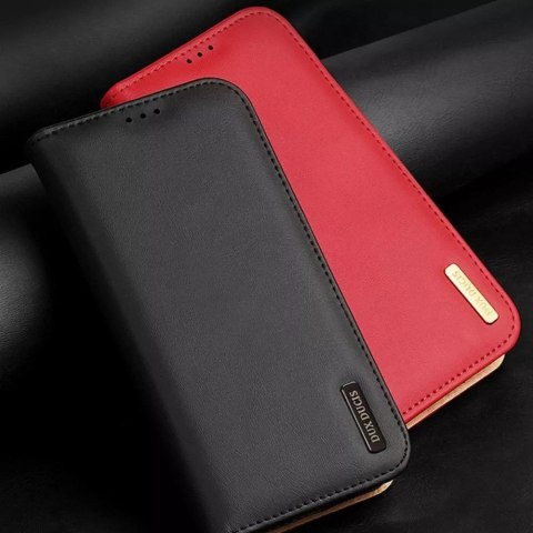 Dux Ducis Etui DUX DUCIS Hivo - skórzane etui portfelik do Samsung Galaxy S24 Plus czerwone Dux Ducis Etui DUX DUCIS Hivo - skórzane etui portfelik do Samsung Galaxy S24 Plus czerwone
