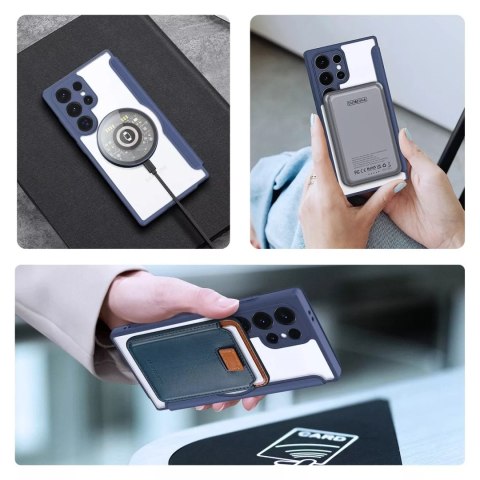Dux Ducis Etui Dux Ducis Skin X Pro do Samsung S24 Ultra z magnetycznym ringiem i klapką - niebieskie Dux Ducis Etui Dux Ducis Skin X Pro do Samsung S24 Ultra z magnetycznym ringiem i klapką - niebieskie