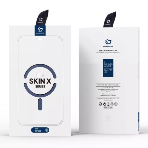 Dux Ducis Etui Dux Ducis Skin X Pro do Samsung S24 Ultra z magnetycznym ringiem i klapką - niebieskie Dux Ducis Etui Dux Ducis Skin X Pro do Samsung S24 Ultra z magnetycznym ringiem i klapką - niebieskie