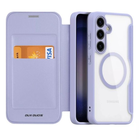 Dux Ducis Etui Dux Ducis Skin X Pro do Samsung S24+ z magnetycznym ringiem i klapką - fioletowe Dux Ducis Etui Dux Ducis Skin X Pro do Samsung S24+ z magnetycznym ringiem i klapką - fioletowe