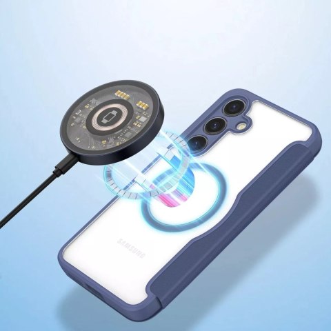 Dux Ducis Etui Dux Ducis Skin X Pro do Samsung S24 z magnetycznym ringiem i klapką - niebieskie Dux Ducis Etui Dux Ducis Skin X Pro do Samsung S24 z magnetycznym ringiem i klapką - niebieskie