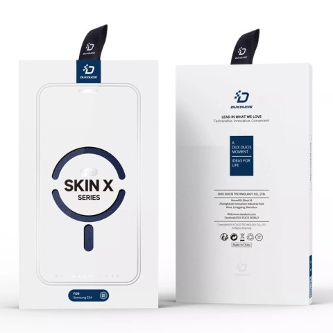 Dux Ducis Etui Dux Ducis Skin X Pro do Samsung S24 z magnetycznym ringiem i klapką - niebieskie Dux Ducis Etui Dux Ducis Skin X Pro do Samsung S24 z magnetycznym ringiem i klapką - niebieskie