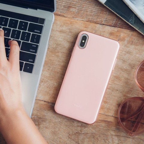 Moshi iGlaze - Etui iPhone Xs Max (Taupe Pink) Moshi iGlaze - Etui iPhone Xs Max (Taupe Pink)