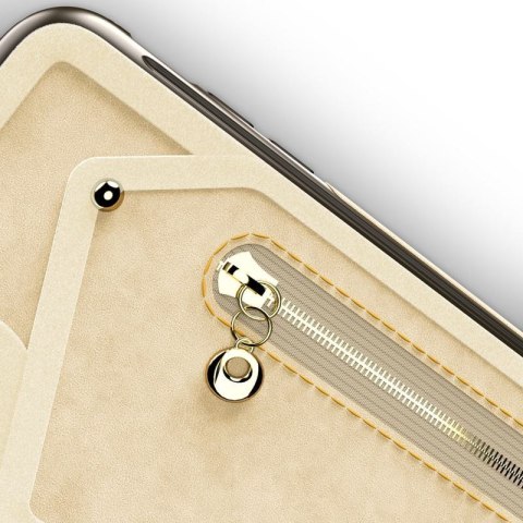 Zizo Nebula Wallet Case - Skórzane etui iPhone X z kieszeniami na karty + saszetka na zamek + szkło 9H na ekran (Tan/Brown) Zizo Nebula Wallet Case - Skórzane etui iPhone X z kieszeniami na karty + saszetka na zamek + szkło 9H na ekran (Tan/Brown)