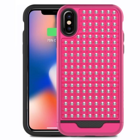 Zizo Star Diamond Hybrid Cover - Etui iPhone X (Pink/Black) Zizo Star Diamond Hybrid Cover - Etui iPhone X (Pink/Black)