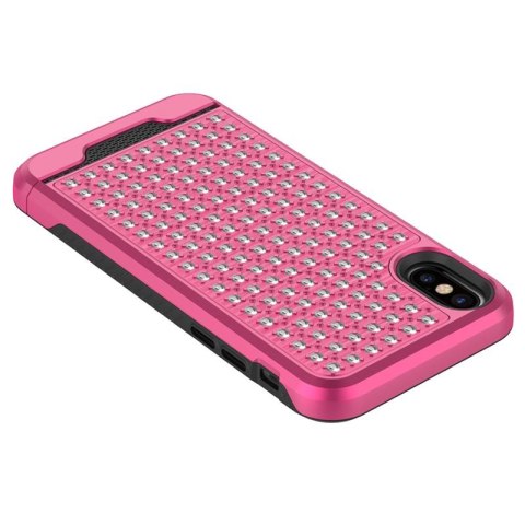 Zizo Star Diamond Hybrid Cover - Etui iPhone X (Pink/Black) Zizo Star Diamond Hybrid Cover - Etui iPhone X (Pink/Black)