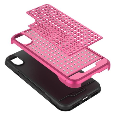 Zizo Star Diamond Hybrid Cover - Etui iPhone X (Pink/Black) Zizo Star Diamond Hybrid Cover - Etui iPhone X (Pink/Black)