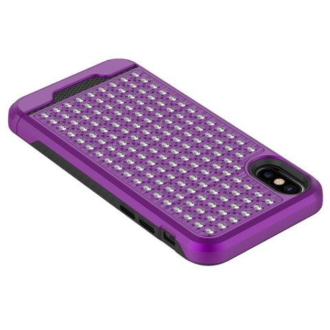 Zizo Star Diamond Hybrid Cover - Etui iPhone X (Purple/Black) Zizo Star Diamond Hybrid Cover - Etui iPhone X (Purple/Black)