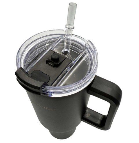 KAMILLE STALOWY KUBEK TERMICZNY TERMOS 1200ml Z RĄCZKĄ I SŁOMKĄ KM-2172 KAMILLE STALOWY KUBEK TERMICZNY TERMOS 1200ml Z RĄCZKĄ I SŁOMKĄ KM-2172