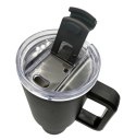 KAMILLE STALOWY KUBEK TERMICZNY TERMOS 1200ml Z RĄCZKĄ I SŁOMKĄ KM-2172
