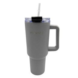 KAMILLE STALOWY KUBEK TERMICZNY TERMOS 1200ml Z RĄCZKĄ I SŁOMKĄ KM-2173
