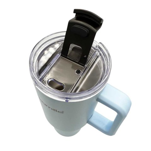 KAMILLE STALOWY KUBEK TERMICZNY TERMOS 1200ml Z RĄCZKĄ I SŁOMKĄ KM-2174 KAMILLE STALOWY KUBEK TERMICZNY TERMOS 1200ml Z RĄCZKĄ I SŁOMKĄ KM-2174