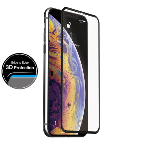 Just Mobile Xkin 3D Tempered Glass Screen Protector - Szkło ochronne hartowane iPhone 11 Pro Max / Xs Max (Transparent/ Black) Just Mobile Xkin 3D Tempered Glass Screen Protector - Szkło ochronne hartowane iPhone 11 Pro Max / Xs Max (Transparent/ Black)