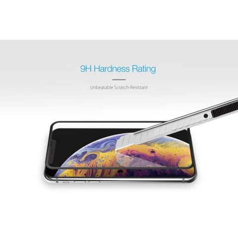 Just Mobile Xkin 3D Tempered Glass Screen Protector - Szkło ochronne hartowane iPhone 11 Pro Max / Xs Max (Transparent/ Black) Just Mobile Xkin 3D Tempered Glass Screen Protector - Szkło ochronne hartowane iPhone 11 Pro Max / Xs Max (Transparent/ Black)