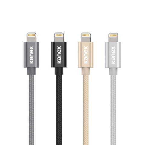 Kanex DuraBraid - Kabel połączeniowy USB-C (Power Delivery) na Lightning certyfikat MFi 1,2 m (Silver) Kanex DuraBraid - Kabel połączeniowy USB-C (Power Delivery) na Lightning certyfikat MFi 1,2 m (Silver)