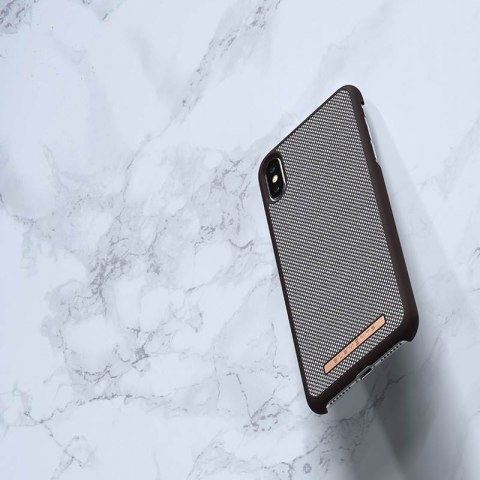Nordic Elements Saeson Idun - Materiałowe etui iPhone Xs Max (Dark Brown) Nordic Elements Saeson Idun - Materiałowe etui iPhone Xs Max (Dark Brown)