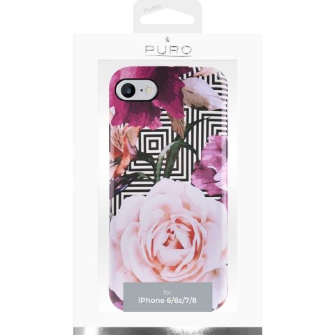 PURO Glam Geo Flowers - Etui iPhone SE (2022 / 2020) / 8 / 7 / 6s (Pink Peonies) PURO Glam Geo Flowers - Etui iPhone SE (2022 / 2020) / 8 / 7 / 6s (Pink Peonies)