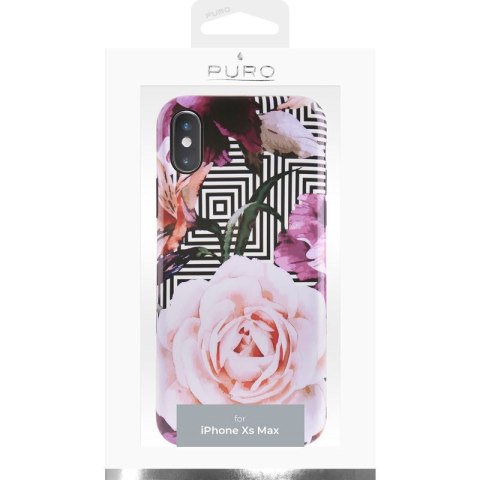 PURO Glam Geo Flowers - Etui iPhone Xs Max (Pink Peonies) PURO Glam Geo Flowers - Etui iPhone Xs Max (Pink Peonies)