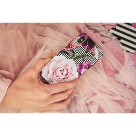 PURO Glam Geo Flowers - Etui iPhone Xs Max (Pink Peonies) PURO Glam Geo Flowers - Etui iPhone Xs Max (Pink Peonies)