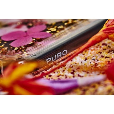 PURO Glam Hippie Chic Cover - Etui iPhone XR (prawdziwe płatki kwiatów zielone) PURO Glam Hippie Chic Cover - Etui iPhone XR (prawdziwe płatki kwiatów zielone)