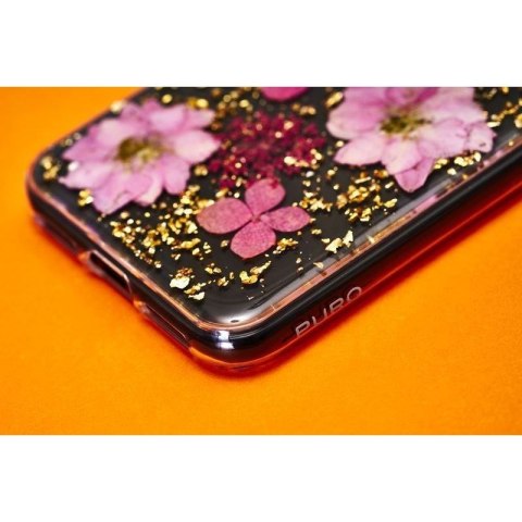 PURO Glam Hippie Chic Cover - Etui iPhone XR (prawdziwe płatki kwiatów zielone) PURO Glam Hippie Chic Cover - Etui iPhone XR (prawdziwe płatki kwiatów zielone)