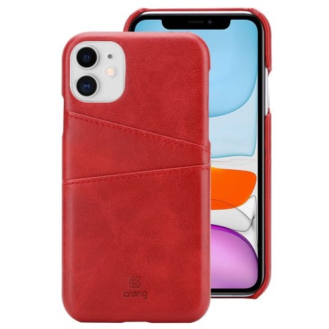Crong Neat Cover - Etui iPhone 11 Pro z kieszeniami (czerwony) Crong Neat Cover - Etui iPhone 11 Pro z kieszeniami (czerwony)