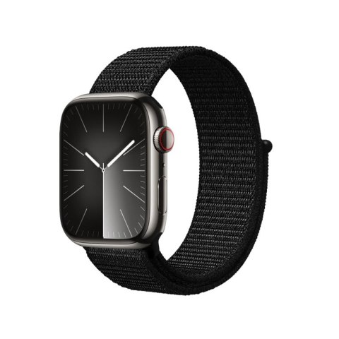 Crong Nylon Reflex - Pasek sportowy do Apple Watch 38/40/41/42 mm (czarny) Crong Nylon Reflex - Pasek sportowy do Apple Watch 38/40/41/42 mm (czarny)