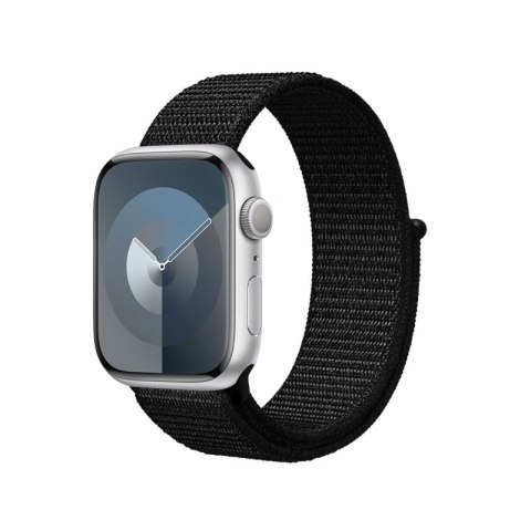 Crong Nylon Reflex - Pasek sportowy do Apple Watch 38/40/41/42 mm (czarny) Crong Nylon Reflex - Pasek sportowy do Apple Watch 38/40/41/42 mm (czarny)